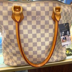 AUTHENTIC Louis Vuitton Damier Azur Sally PM Bag